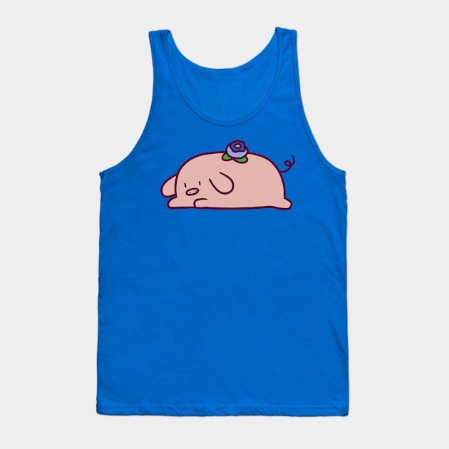 Blueberry Pig Tank Top by saradaboru